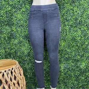 Spanx black wash ankle‎ skinny